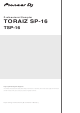 Pioneer TORAIZ SP-16 Operating Instructions Manual