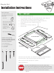 Lancaster Handcraft murphy Installation Instructions Manual