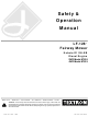 Textron LF-128 Safety & Operation Manual