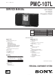 Sony PMC-107L Service Manual