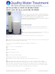 Quality Water Treatment Fleck 5600 SXT Installation Instructions Manual