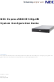 NEC Express5800/R120g-2M Configuration Manual