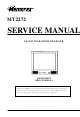 Memorex MT2272 Service Manual
