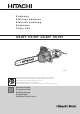 Hitachi CS 30Y Handling Instructions Manual