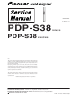 Pioneer PDP-S38 XIN/E5 Service Manual
