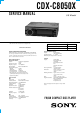 Sony cdx-c8050x Service Manual