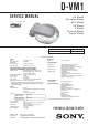 Sony D-VM1 Service Manual