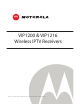 Motorola VIP1200 Installation Manual