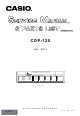 Casio CDP-120 Service Manual & Parts List