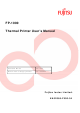 Fujitsu FP-1000 User Manual