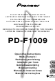 Pioneer PD-F1009 Operating Instructions Manual