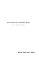 RIAREX EVD-L04/100A1-960 Quick Operation Manual