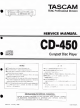 Tascam CD-450 Service Manual