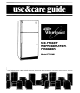 Whirlpool ET22MK Use & Care Manual