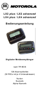 Motorola LX2 plus User Manual