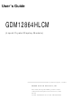 XIAMEN OCULAR OPTICS GDM12864HLCM User Manual