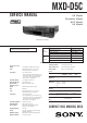 Sony MXD-D5C Service Manual