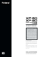 Roland XP-60 Owner's Manual