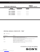 Sony KDL-40XBR4 Service Manual