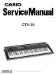 Casio CTK-50 Service Manual