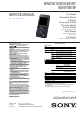 Sony NWZ-S515 Service Manual