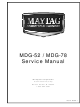 Maytag MDG-52 Service Manual