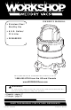 Workshop WS0600SS Owner's Manual