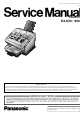 Panasonic DX-600 Service Manual