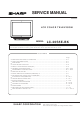 Sharp LC-20S5E-BK Service Manual
