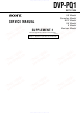 Sony DVP-PQ1 Service Manual