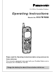 Panasonic KX-TD7690 Operating Instructions Manual