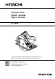 Hitachi C 7ST Handling Instructions Manual