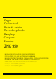 Zanussi ZHC 950 Installation, Use And Maintenance Handbook