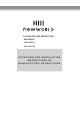 Newworld 444444026 Operating And Installation Instructions