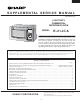 Sharp R-21JCA Supplemental Service Manual