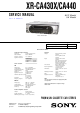 Sony XR-CA430X Service Manual