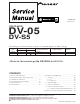 pioneer DV-05 Service Manual