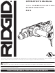 RIDGID R5010 Operator's Manual
