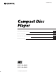 Sony CDP-XA50ES Operating Instructions Manual