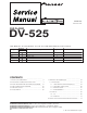 Pioneer DV-525 Service Manual