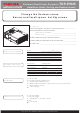 Toshiba TDP-EW25 Installation Manual