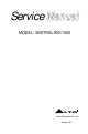 Alto MISTRAL 900 Service Manual
