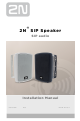 2N SIP SPEAKER Installation Manual