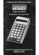 Montgomery Ward P300 Operating Instructions Manual