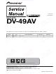 Pioneer DV-49AV Service Manual