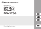 Pioneer DV-370 Operating Instructions Manual