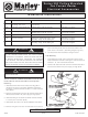 Marley Series 500 Installation Instructions Manual