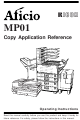 Ricoh AFICIO MP01 Operating Instructions Manual