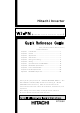 Hitachi WJ200 Series Quick Reference Manual
