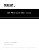 Toshiba G9 ASD Quick Start Manual